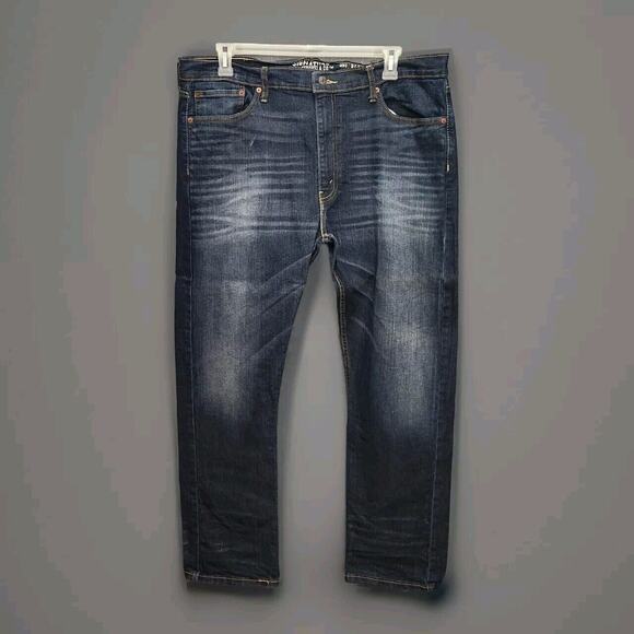 Signature Levi Strauss S51 Straight Fit Blue Jeans 40 × 32 - Picture 1 of 6